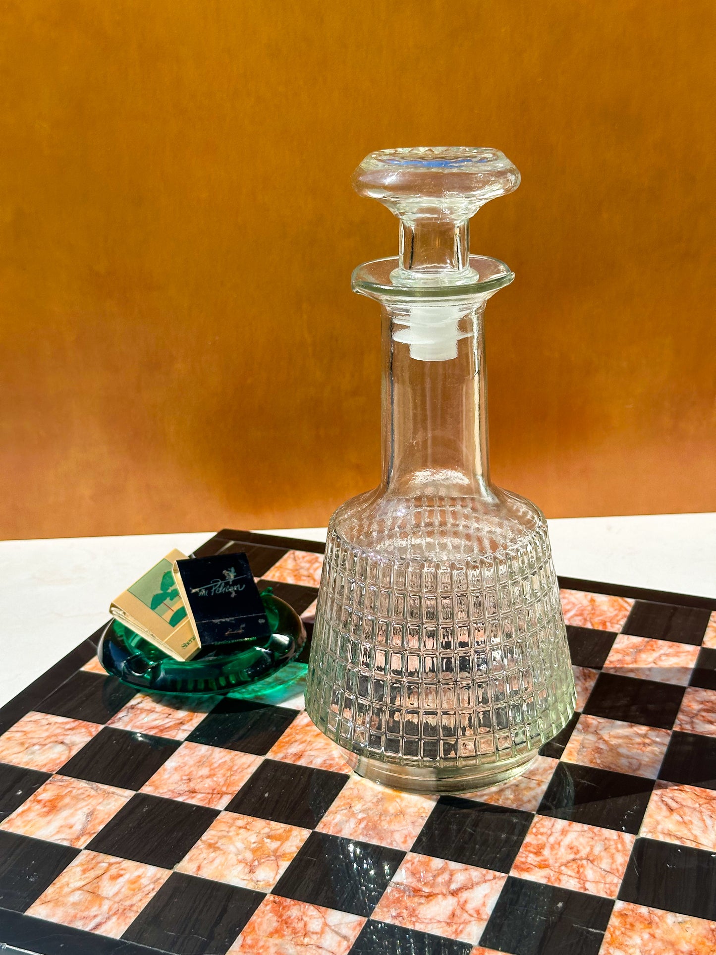 MCM Grid Pattern Decanter