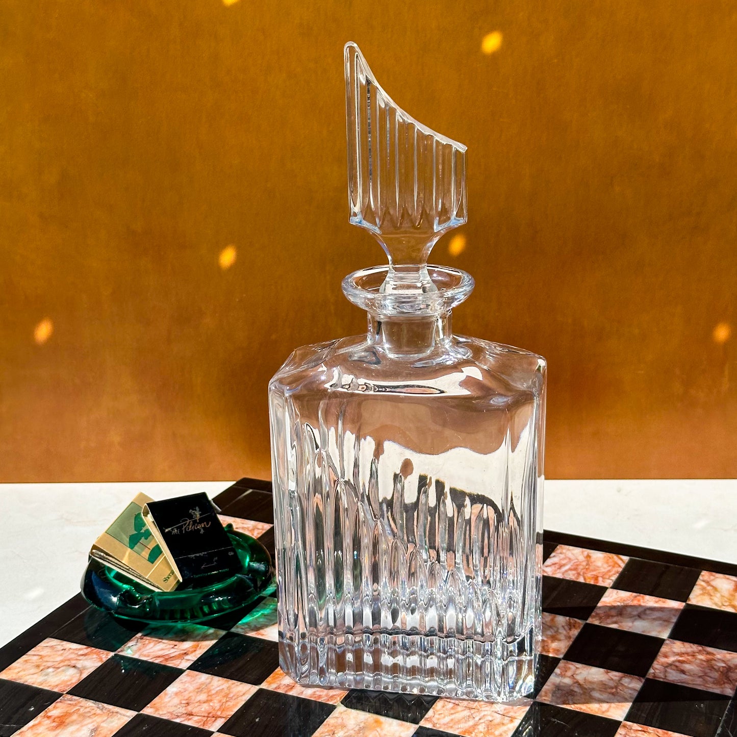 Vintage Crystal Art Deco Inspired Decanter