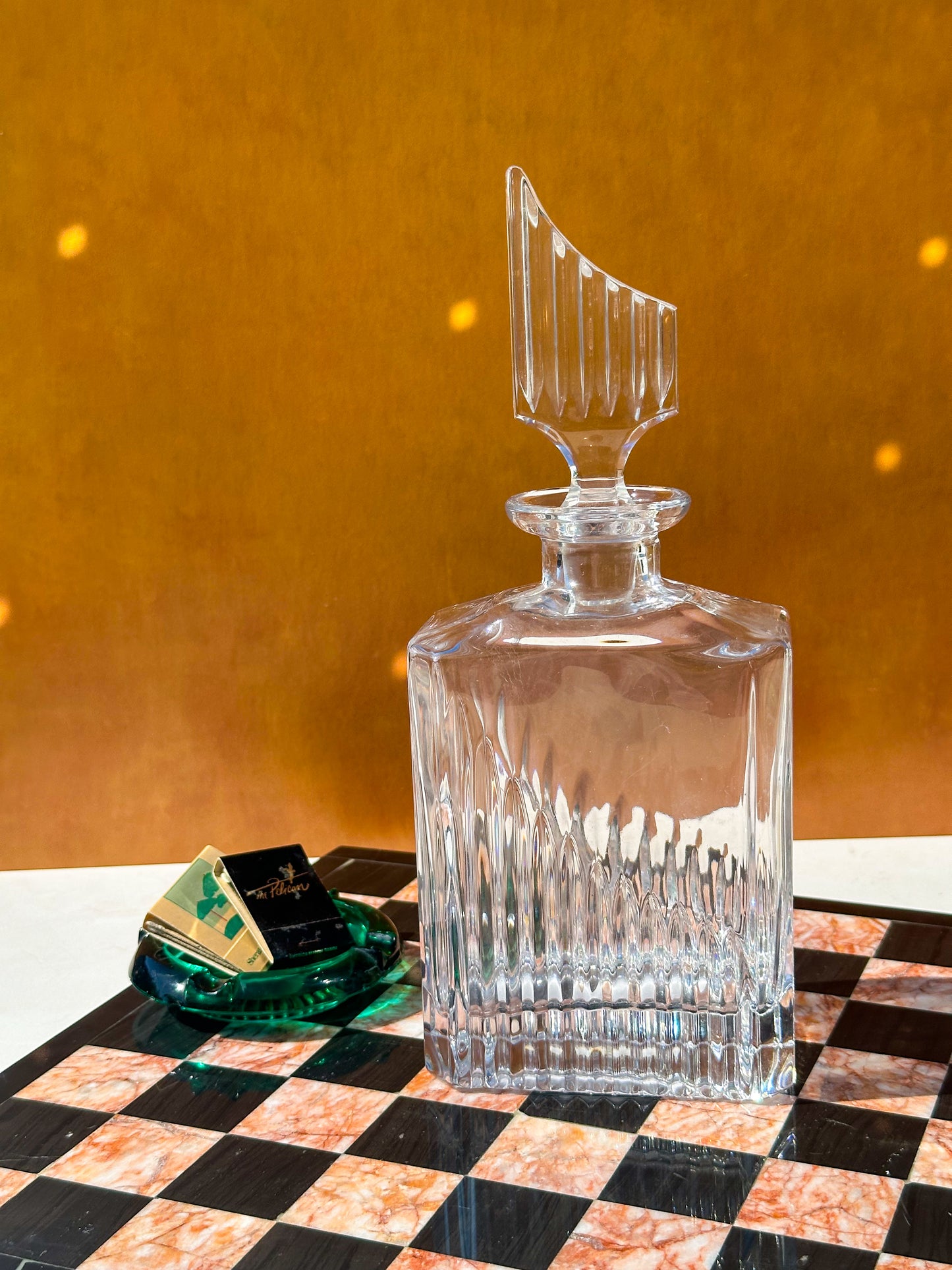 Vintage Crystal Art Deco Inspired Decanter