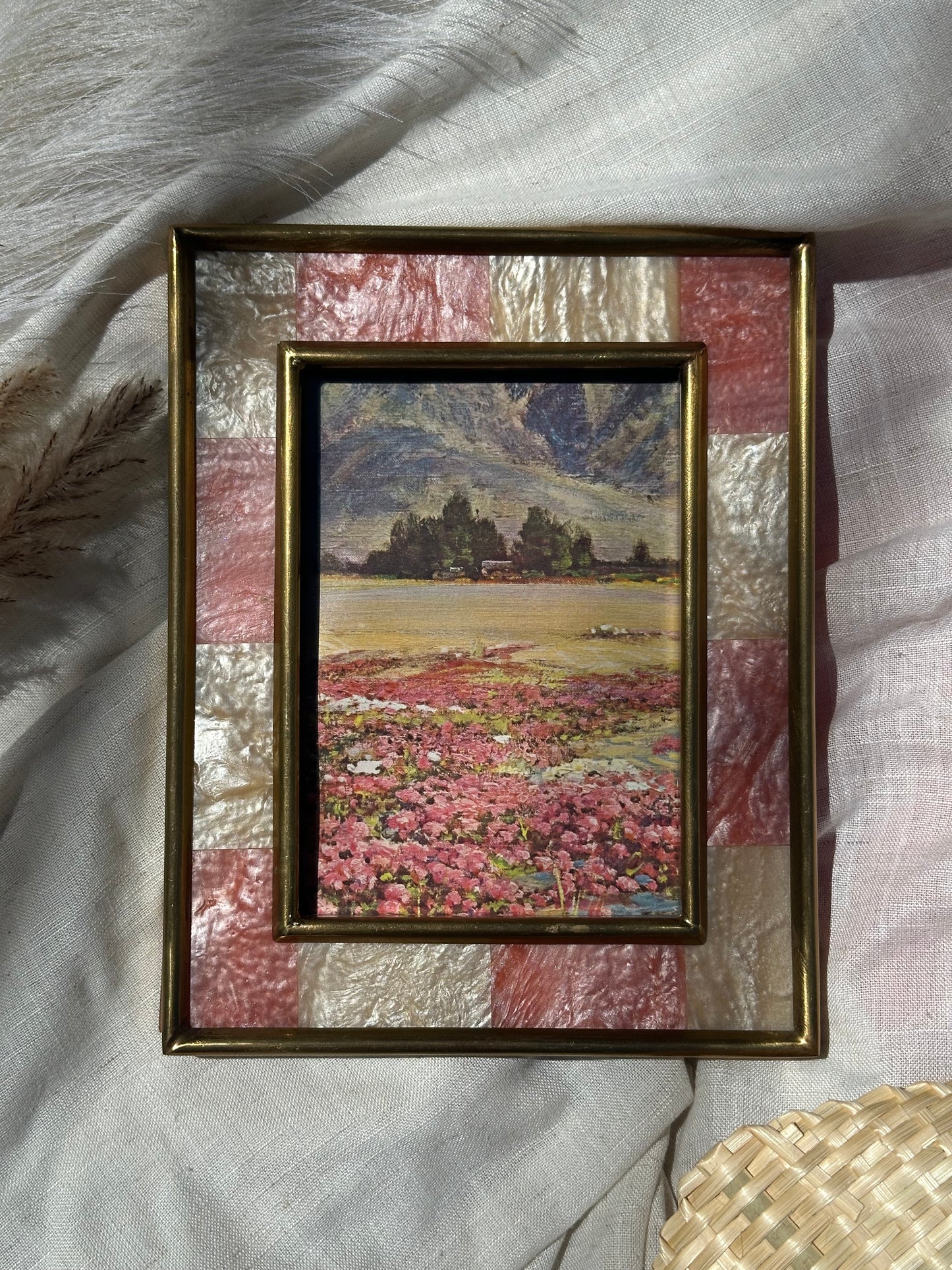Framed Vintage Mountain Poppy Print